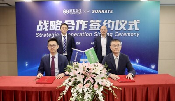 SUNRATE navazuje partnerství se společností YeePay na podporu čínských společností v globální expanzi