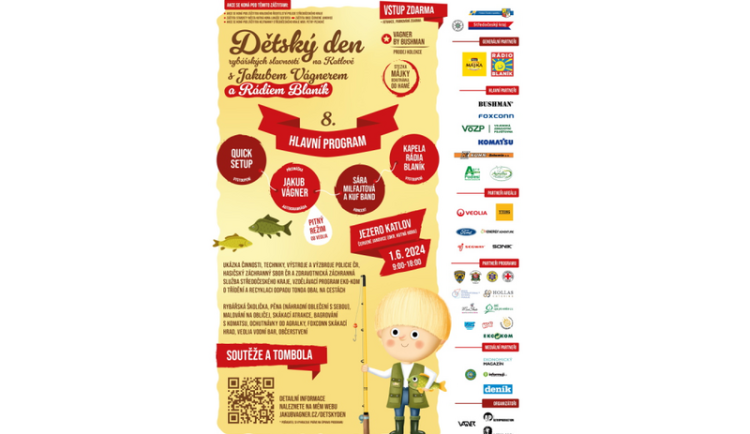 Dětský den s Jakubem Vágnerem nabídne u jezera Katlov zábavu pro celou rodinu