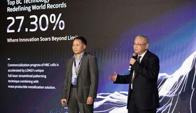 LONGi překonává světový rekord v účinnosti křemíkových solárních článků a představuje mimořádně účinný BC modul druhé generace