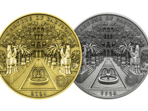 Sedm divů světa – unikátní mince s vyobrazením visutých zahrad královny Semiramis