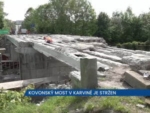 Kovonský most v Karviné je stržen, na místě jsou objízdné trasy