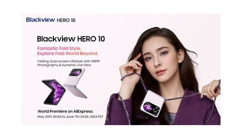 Nejlevnější skládací telefon na světě! Model Blackview HERO 10 se dvěma obrazovkami, 108MPx fotoaparátem a funkcí Android Dynamic Island uveden na globální trh!