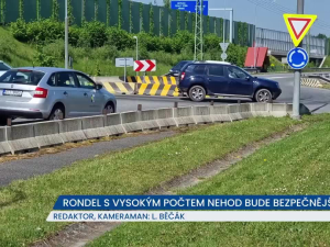 Rondel v Bystřici s vysokým počtem nehod bude brzy bezpečnější