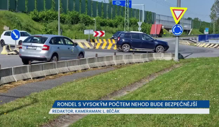 Rondel v Bystřici s vysokým počtem nehod bude brzy bezpečnější