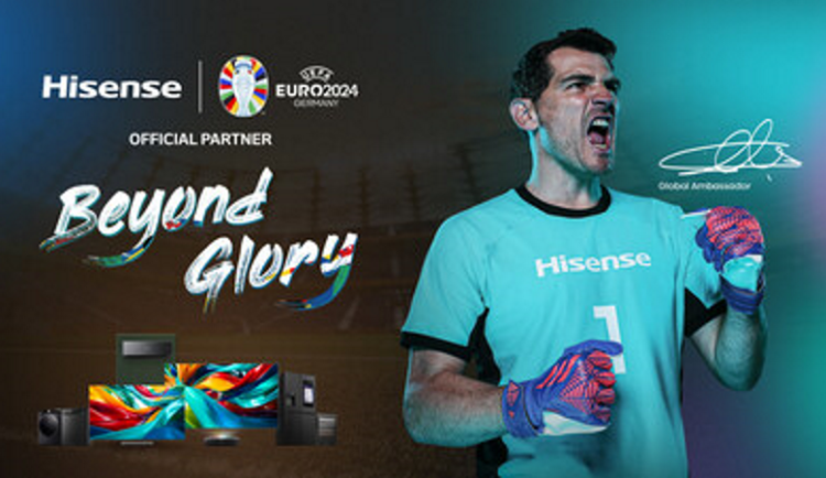Společnost Hisense přivítá v kampani "BEYOND GLORY" pro UEFA EURO 2024™ brankářskou ikonu Ikera Casillase