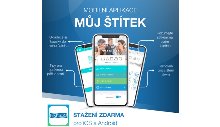 Revoluci v péči o textil přináší aplikace Můj štítek