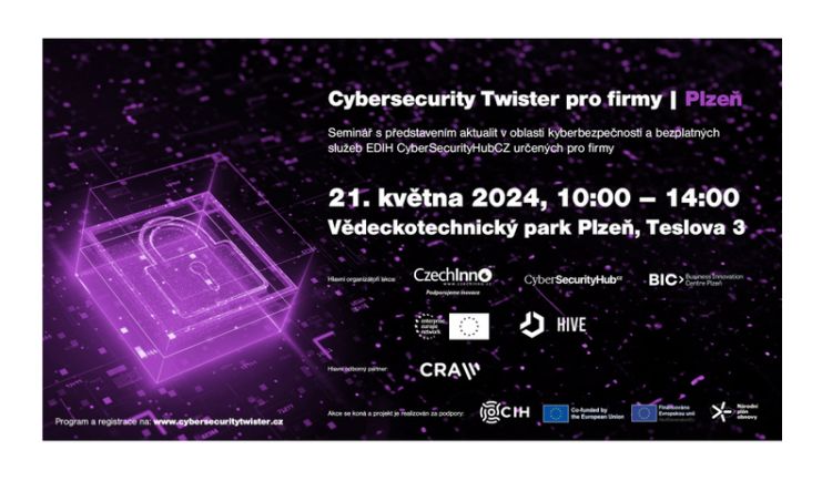 EDIH Cybersecurity Innovation Hub diskutoval o kyberbezpečnosti s firmami z Plzeňského kraje