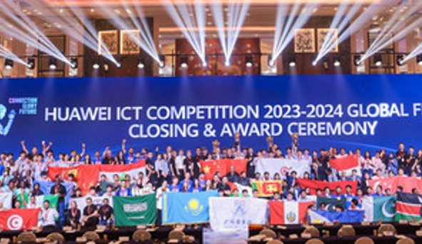 Vyhlášení vítězů celosvětového finále soutěže Huawei ICT Competition 2023–2024