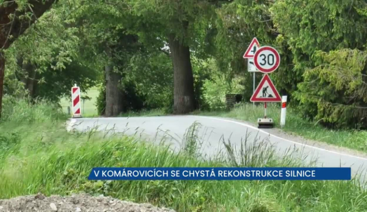 V Komárovicích se chystá uzavírka, řidiči si zajedou