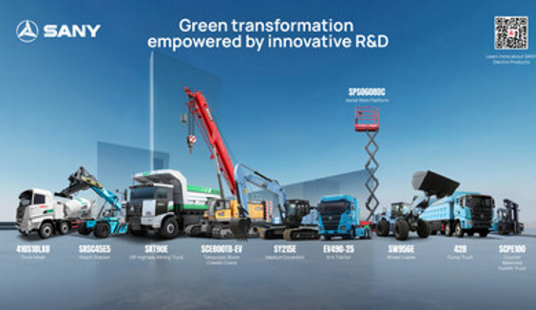 Společnost SANY je lídrem nízkouhlíkového vývoje s tržbami přes 400 milionů USD