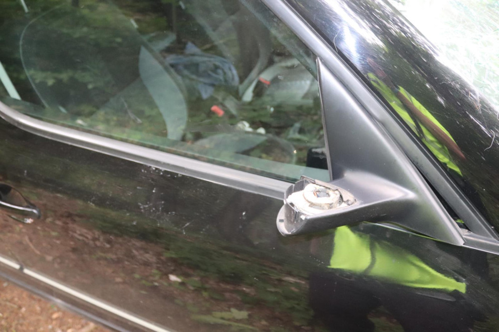 Statný jelen skončil nečekaně na projíždějící auto a zmizel v lese