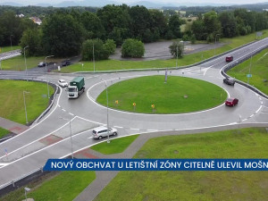 ŘSD otevřelo nový obchvat u letištní zóny v Mošnově, obci citelně uleví