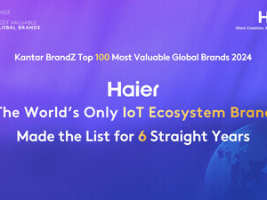 Žebříček Kantar BrandZ 2024: společnost Haier se již šestý rok po sobě stala vedoucí značkou ekosystému internetu věcí