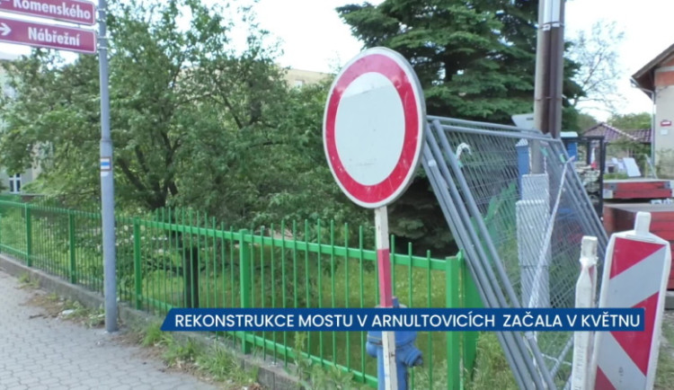 V Arnultovicích se rekonstruuje most, řidiči tudy neprojedou
