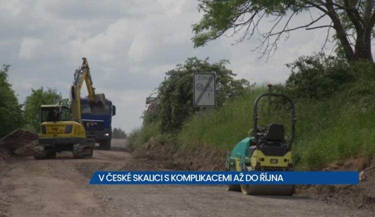 V České Skalici probíhá rekonstrukce silnice III/3049, s komplikacemi počítejte do října