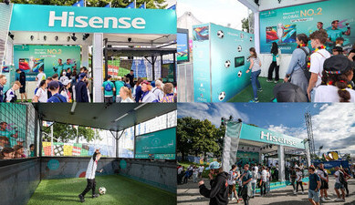 Společnost Hisense umocňuje nadšení z šampionátu UEFA EURO 2024™ zřízením poutavých zón pro fanoušky
