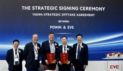 Společnost EVE Energy se podle dat společnosti InfoLink Consulting za první čtvrtletí 2024 dostala na druhé místo v žebříčku dodávek článků pro ukládání energie