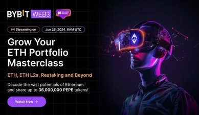 Bybit Web3 uvádí: živé vysílání masterclassu Grow Your Ethereum Portfolio a giveaway YieldNest