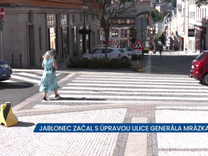 V centru Jablonce opravují rušnou silnici, práce ji od 3. července kompletně uzavřou
