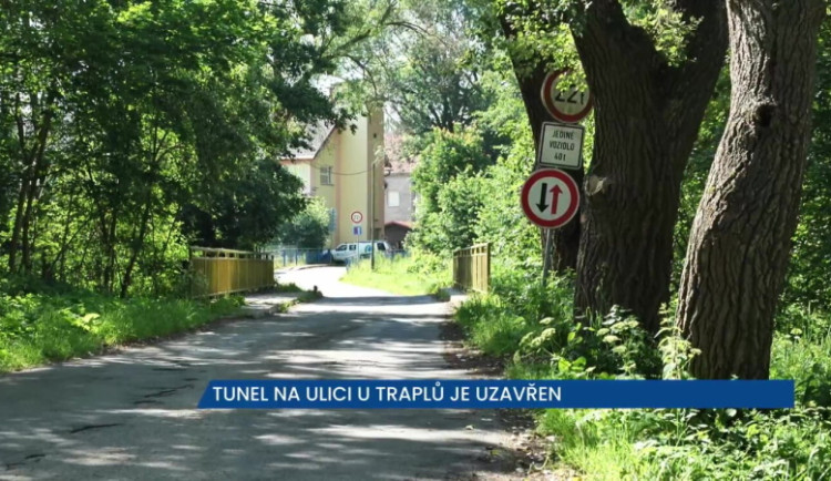 Tunel v ulici u Traplů v Havlíčkově Brodě je uzavřen