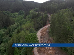 Pokračuje narovnání serpentin na I/20, hotovo by mělo být v září