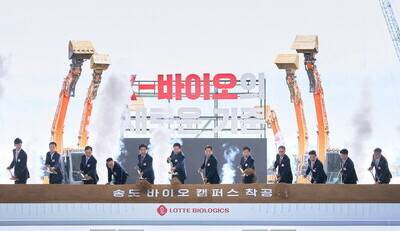 LOTTE BIOLOGICS zahajuje výstavbu v komplexu Songdo Bio Campus