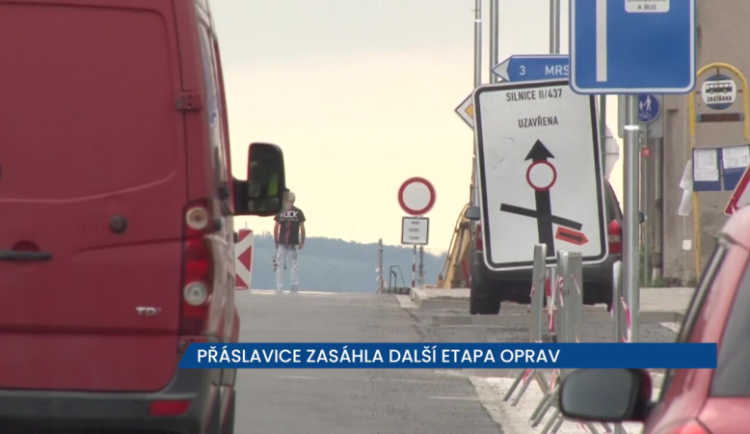 Přáslavice zasáhla další etapa oprav