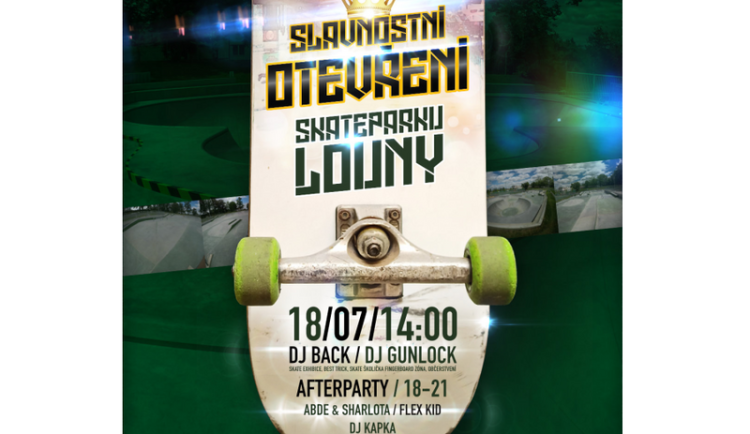 Louny otevřou ve čtvrtek 18. července nový skatepark