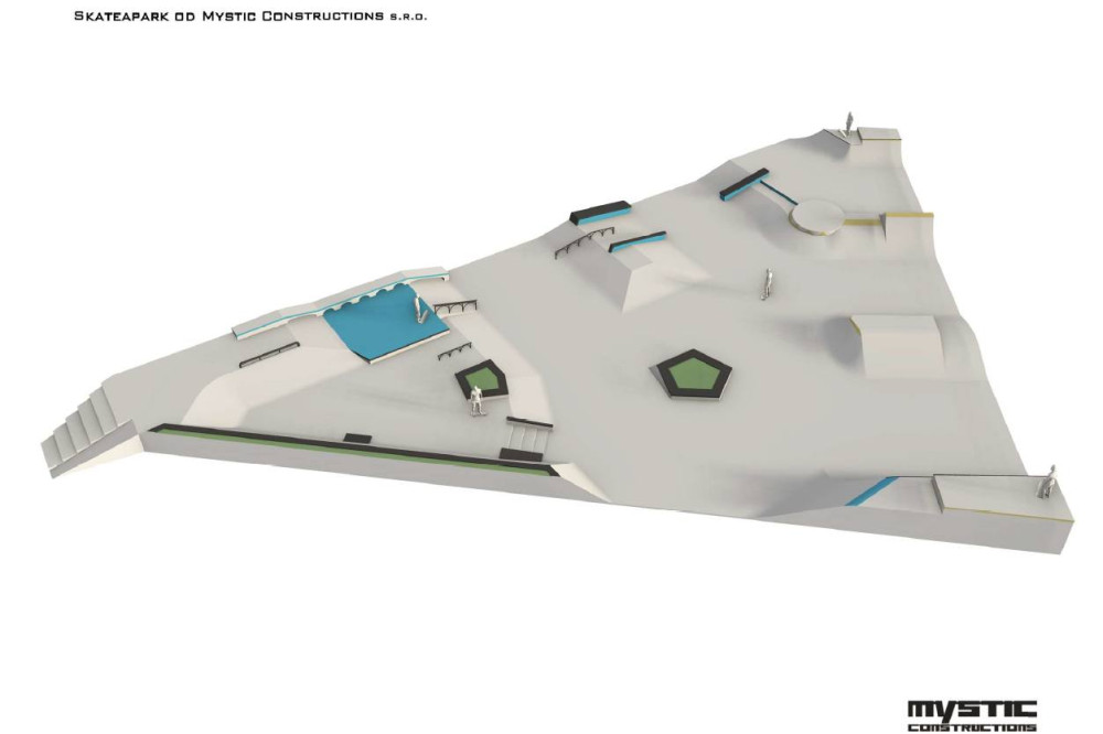 V Písku začala výstavba nového skateparku u sídliště Portyč,