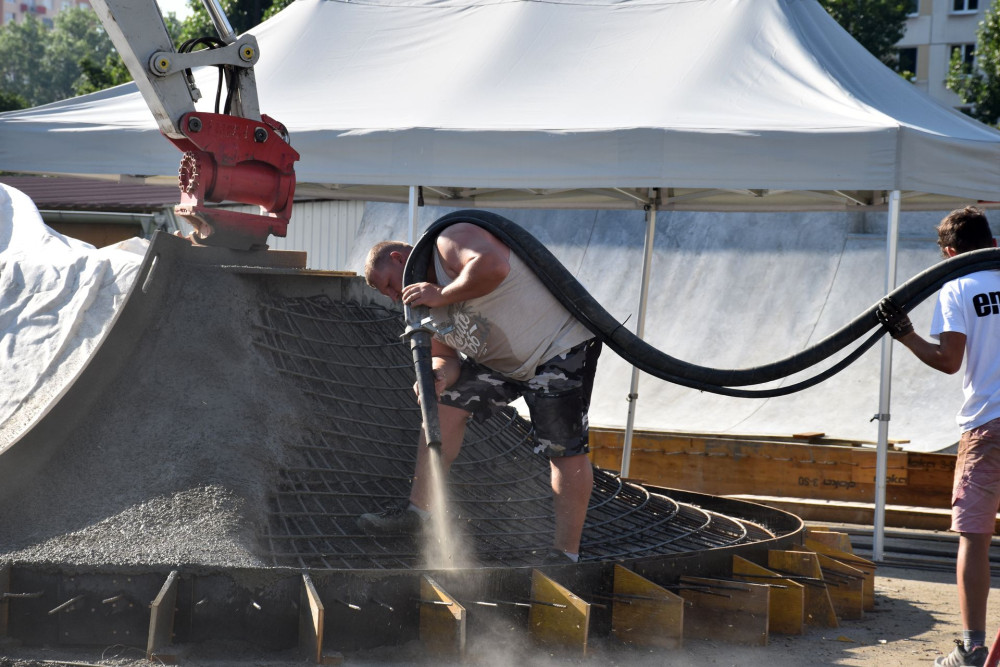 V Písku začala výstavba nového skateparku u sídliště Portyč,