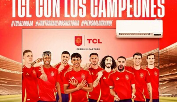 Gratulace pro La Roja - TCL oslavuje čtyřnásobné mistrovství španělské fotbalové reprezentace