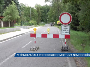 V Třinci rekonstruují most za nemocnicí Sosna, průjezd není možný