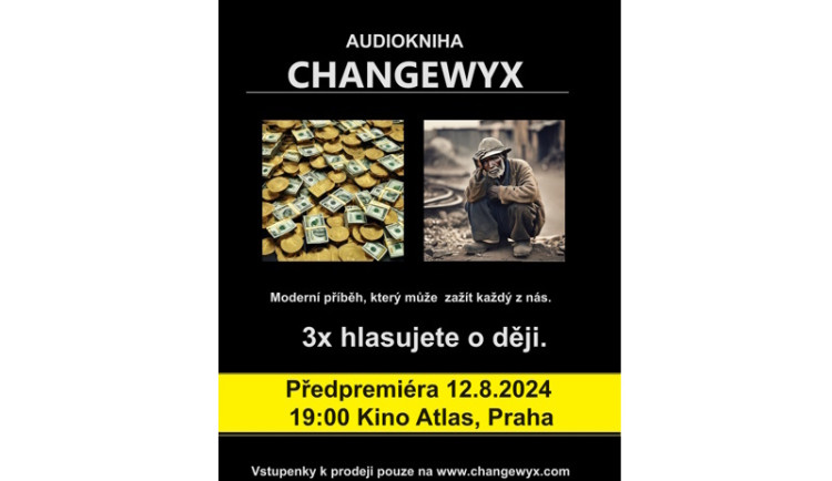 Předpremiéra audioknihy Changewyx v kině
