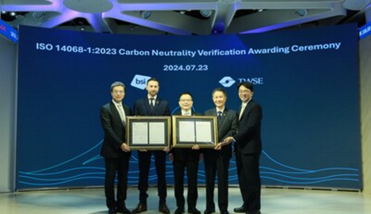 TWSE získala jako první burza na světě certifikát uhlíkové neutrality ISO 14068-1
