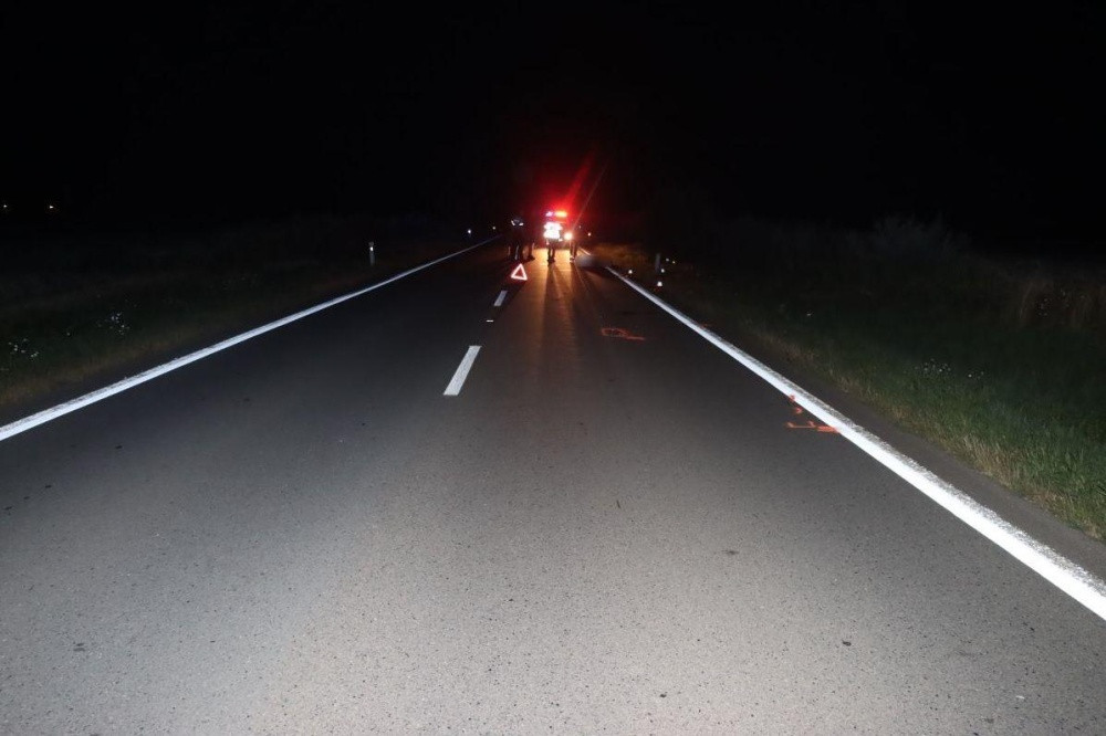 Dopravní nehoda na silnici II. třídy mezi obcemi Unčovice a Senice na Hané