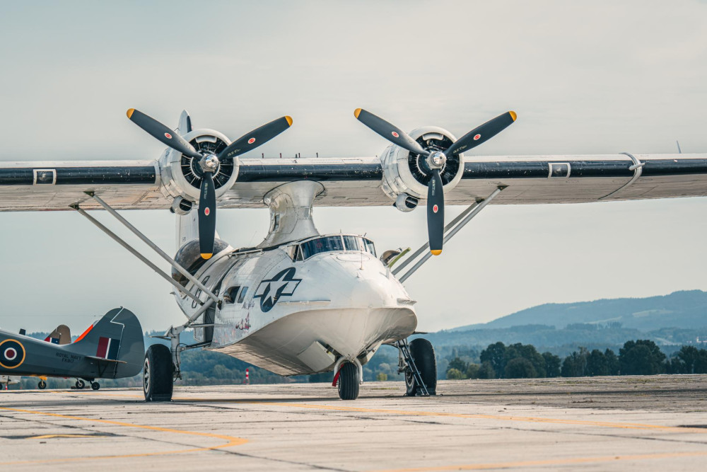 Obojživelné letadlo Catalina, foto: Letecký den Cheb