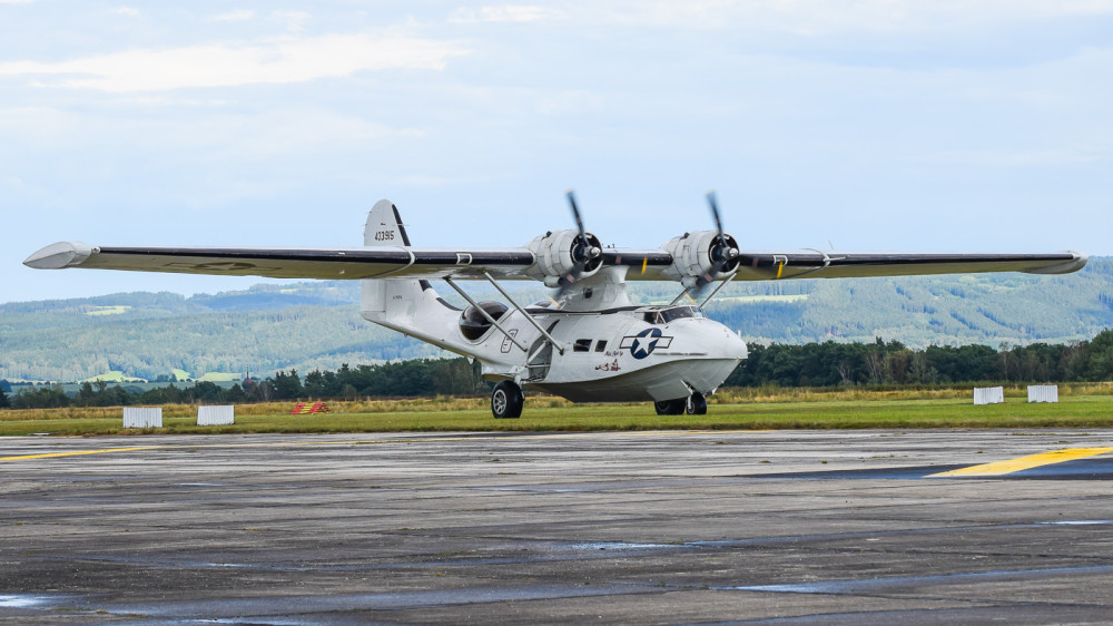 Obojživelné letadlo Catalina, foto: Letecký den Cheb