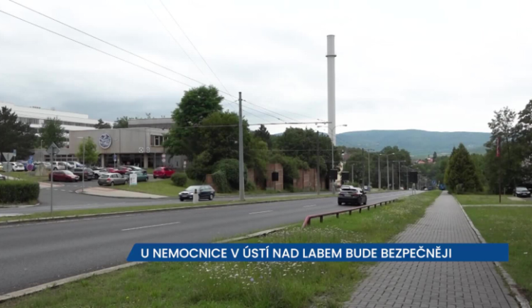 U nemocnice v Ústí nad Labem bude bezpečněji, radní schválili úpravy několika komunikací