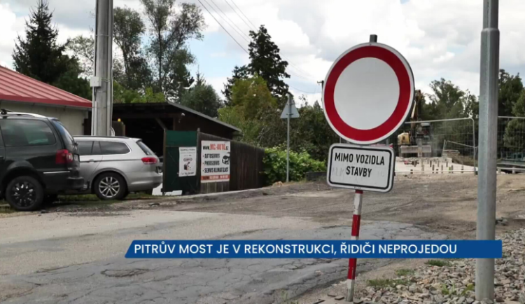 Pitrův most v Rajhradě je v rekonstrukci, řidiči si zajedou