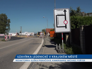Úplná uzavírka křižovatky na Ledenické v Českých Budějovicích potrvá do poloviny září