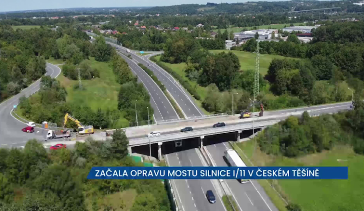 Začala oprava mostu silnice I/11 v Českém Těšíně