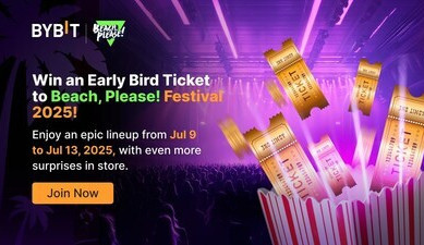 Letní dárek od společnosti Bybit: vaše vstupenka na Beach, Please! Festival 2025