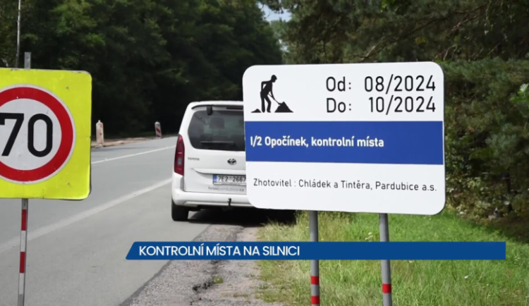 ŘSD buduje kontrolní dohledová místa na silnici mezi Pardubicemi a Kolínem
