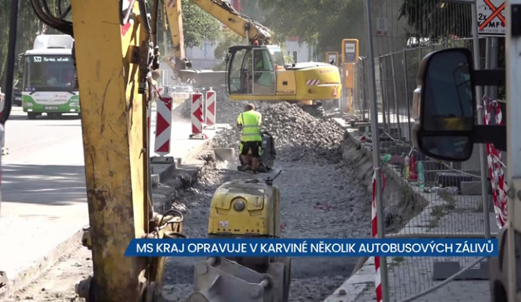 Při opravě autobusových zálivů v Karviné buďte opatrní, situace je komplikovanější