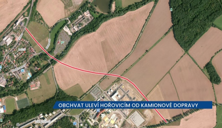Obchvat okolo Hořovic uleví městu od kamionové dopravy