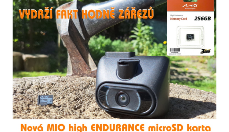 Mio uvedlo speciální SD karty pro enormní zátěž v autokamerách