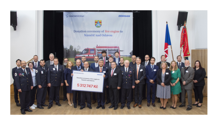 Daewoo E&C podniká aktivní kroky při návštěvě Třebíčska