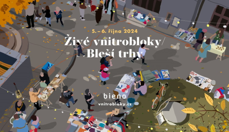 Živé vnitrobloky / Bleší trhy o víkendu 5.-6. října 2024