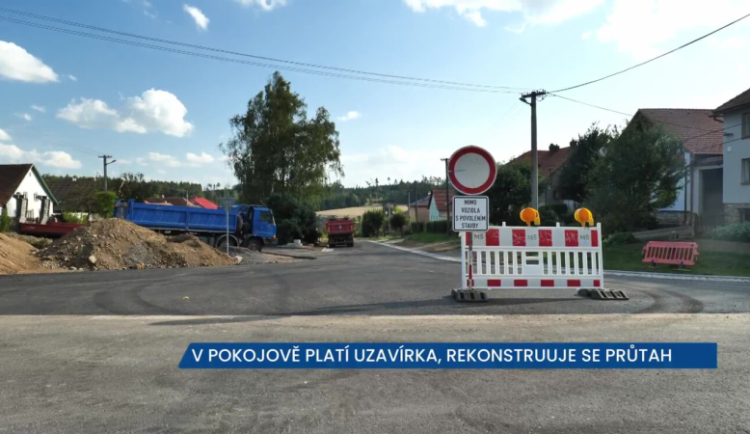 Silnice III/3881 je uzavřena, Správa a údržba silnic zde rekonstruuje vozovku