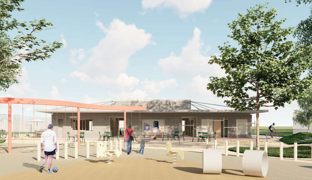 Vimperk plánuje novou tribunu a zázemí ve sportovním areálu